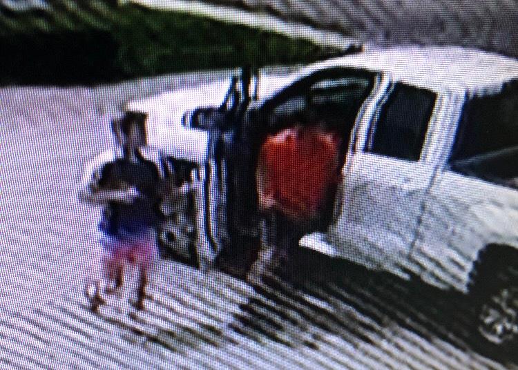 Three men are believed to have been inside the pickup truck at the time of the incident.