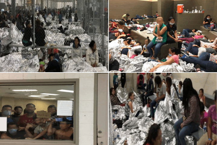 Images from inside Texas migrant facilities.
