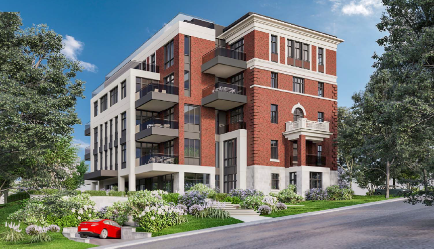 The new building at 500 Claremont Ave. will include 20 units and 43 underground parking spots.