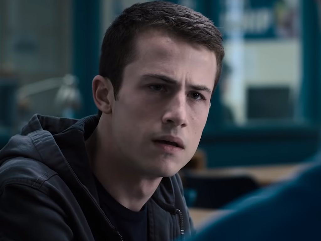 Dylan Minnette as Clay Jensen in the third season of Netflix’s drama series 13 Reasons Why.