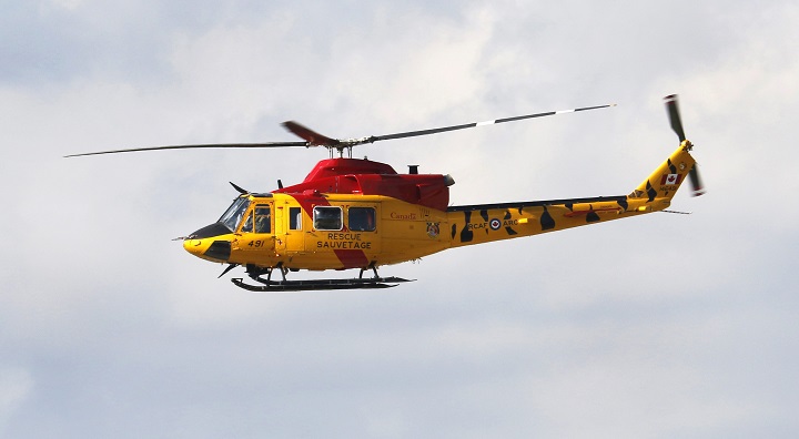The RCAF crew of CH-146 Griffon helicopter airlifted six survivors following a plane crash on Upper Raft Lake. 