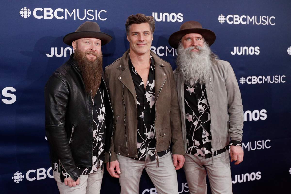 The Washboard Union arrives on the red carpet ahead of the Juno awards at the Budweiser Gardens in London, Ont., on Sunday, March 17, 2019.