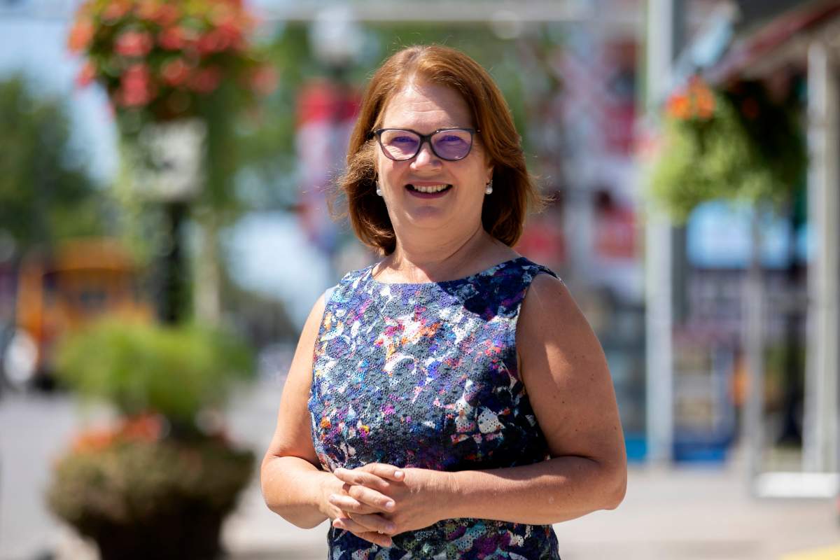 Former Liberal cabinet minister Jane Philpott is pictured outside her campaign office, in Stouffville, Ont., on Wednesday, August 14, 2019. 