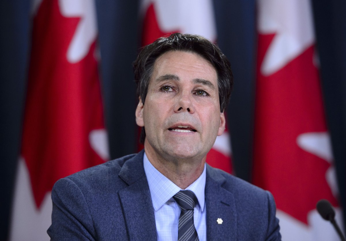 FILE - Eric Hoskins, Chair of the Advisory Council on the Implementation of National Pharmacare, speaks during a press conference at the National Press Theatre in Ottawa on Wednesday, June 12, 2019.