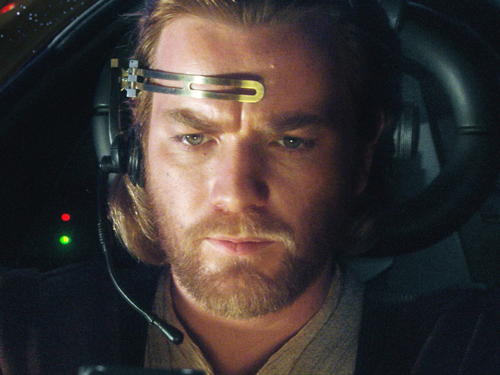 Ewan McGregor in Star Wars: Episode II — Attack of the Clones (2002).