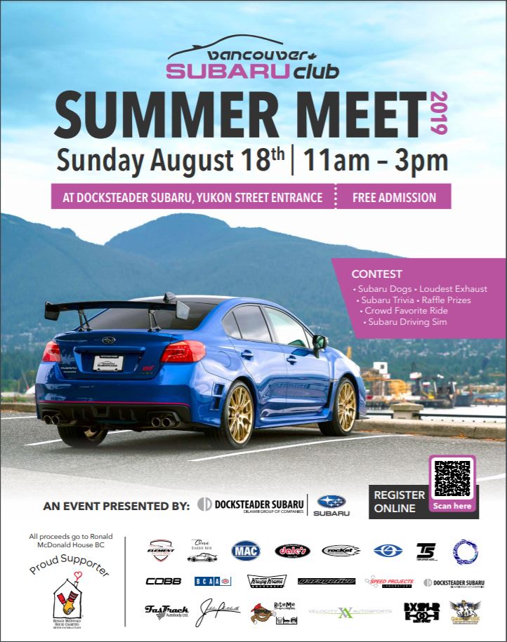 Vancouver Subaru Club Summer Meet 2019 - image