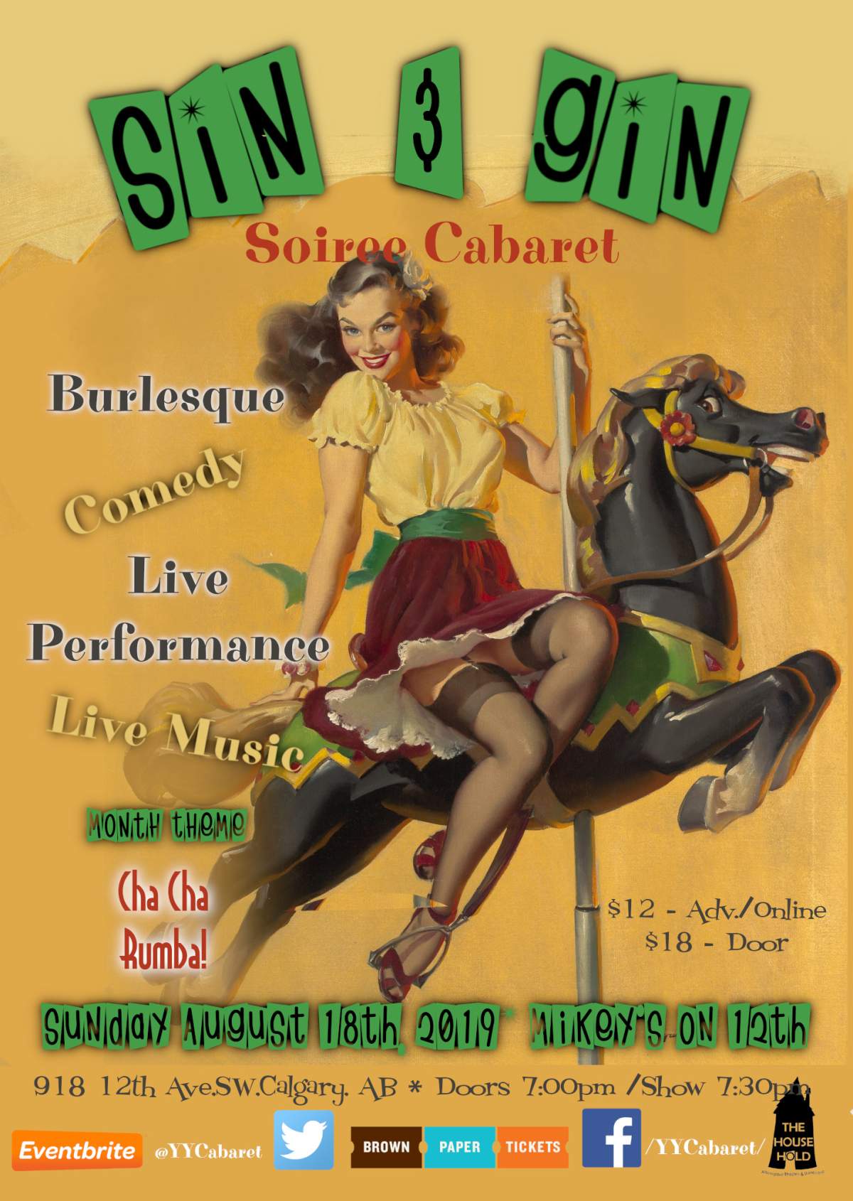 Sin & Gin Soiree Cabaret – Cha Cha Rumba! - image