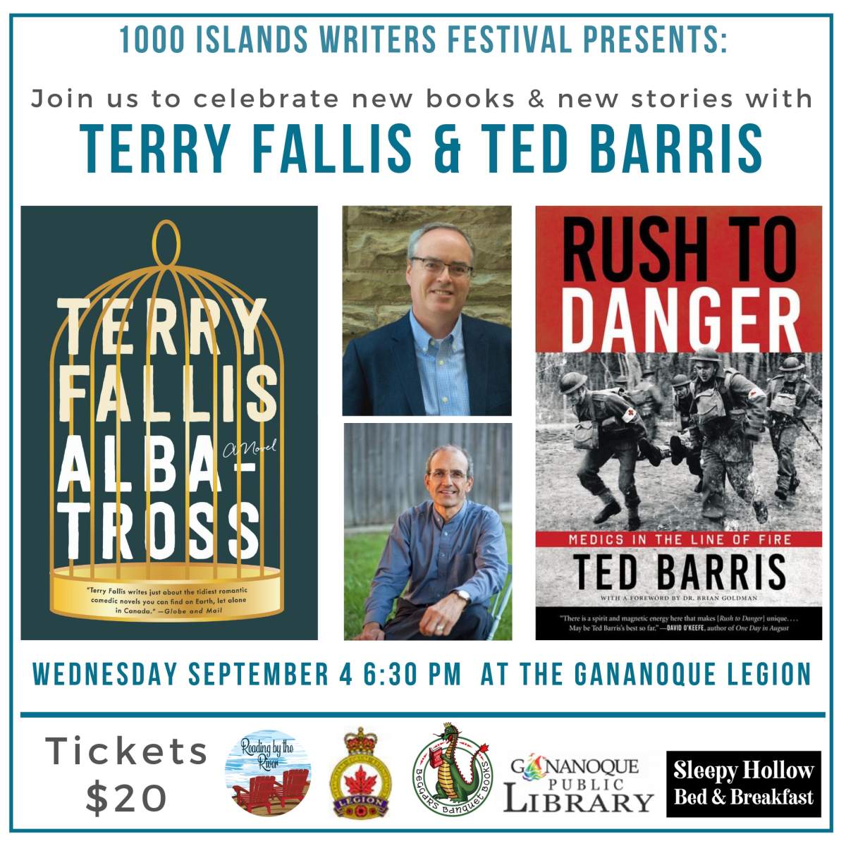 An Evening with Terry Fallis & Ted Barris – Book Launches - image