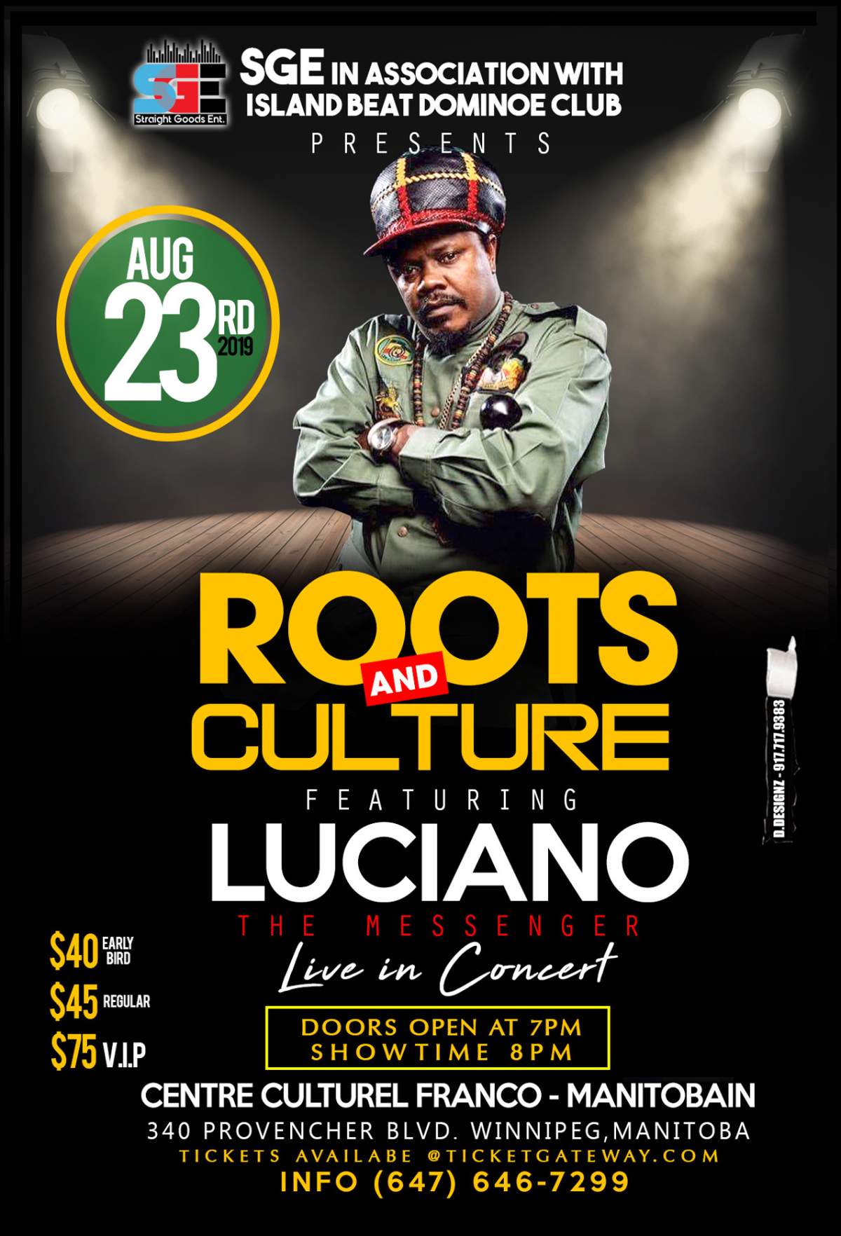 Roots and Culture Featuring Luciano - image