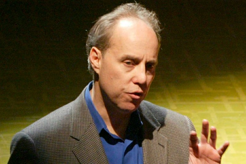 FILE-- In this Tuesday, April 13, 2004 photo, Broadway producer Ben Sprecher speaks during a news conference in New York. On Tuesday, Aug. 13, 2019, Sprecher was arrested on child pornography charges. 