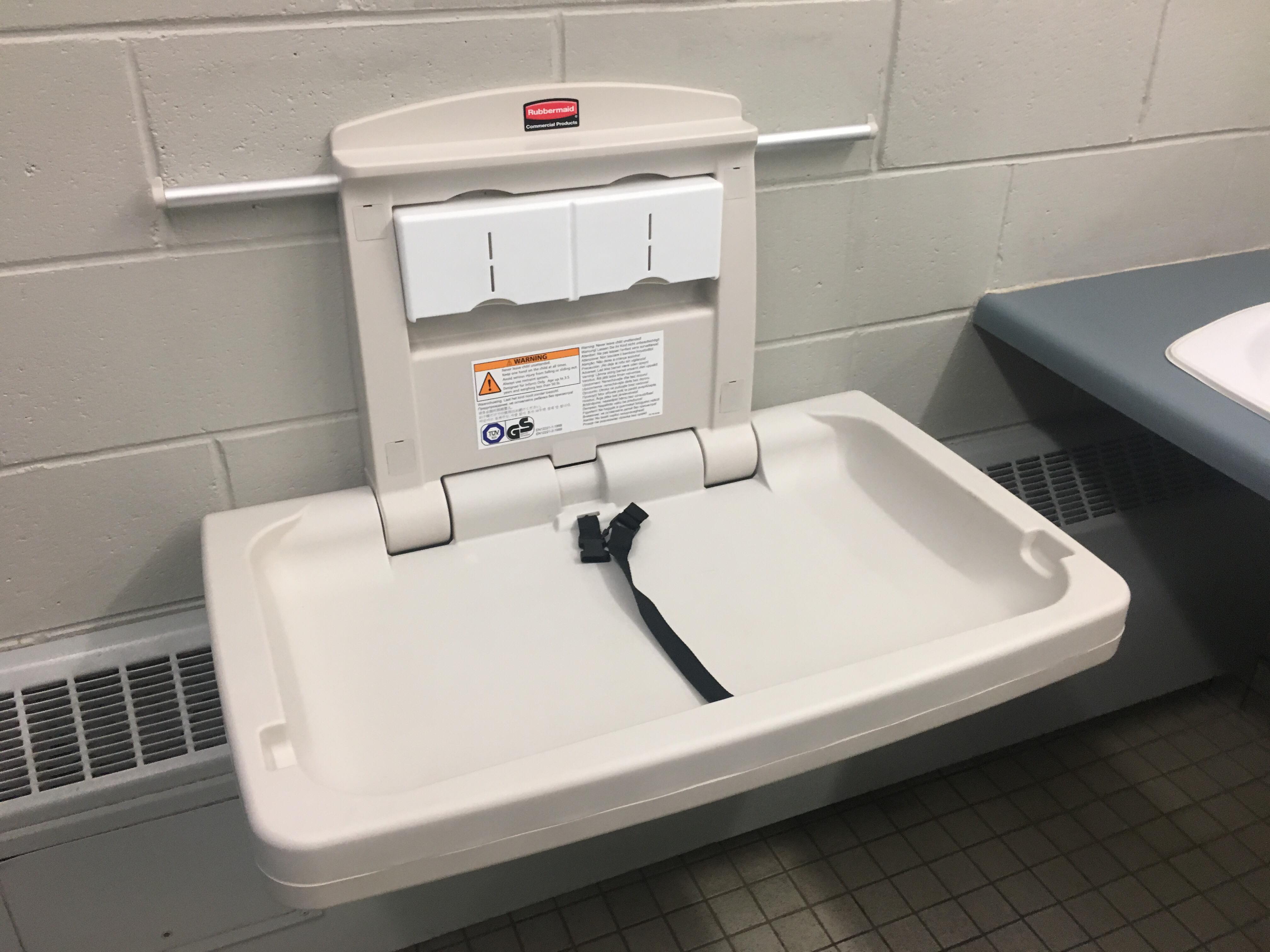 Public baby outlet change table