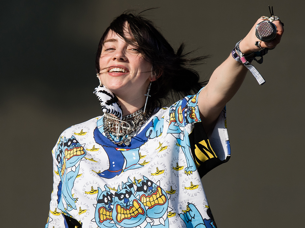Billie Eilish performs during Day 5 of Glastonbury Festival at Worthy Farm, Pilton on June 30, 2019 in Glastonbury, England.