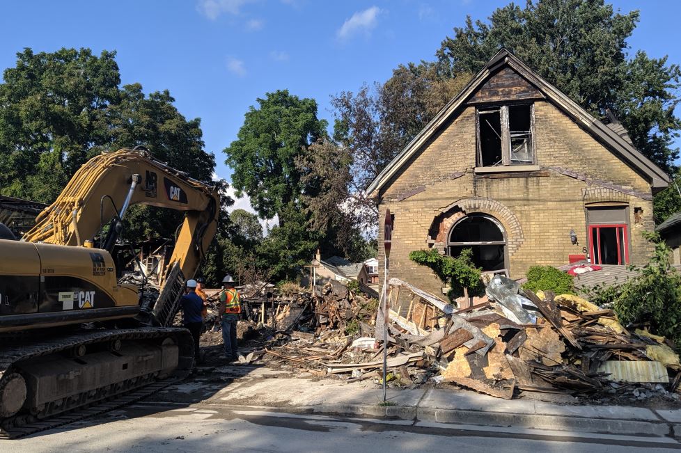 FoodFund has also decided to start raising money to rebuild the homes damaged in the fire.