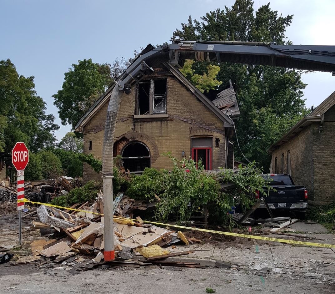 Chris Patterson's house was next door to the home that exploded.