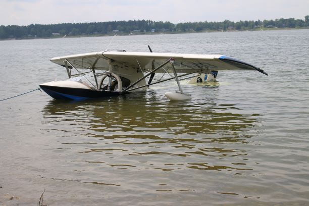 The small plane crashed into Conestogo Lake on Tuesday morning, OPP say.