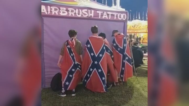 An official with the Saskatoon Ex said the group is “terribly sorry for the oversight” after a video appeared on Instagram.