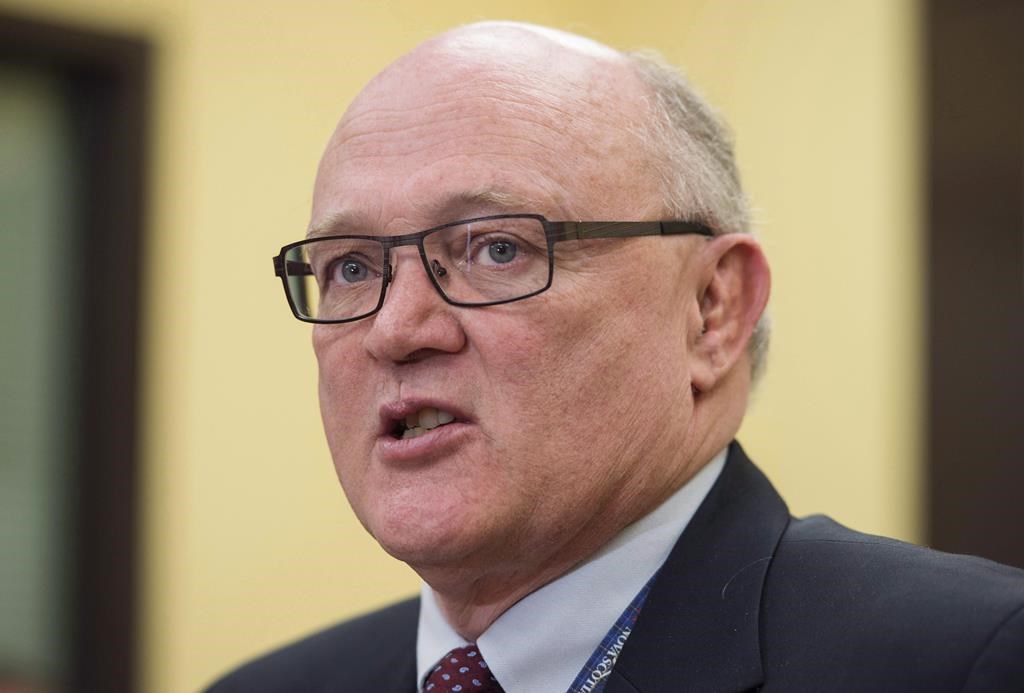 Dr. Robert Strang, Nova Scotia’s chief medical officer of health, holds a press conference in Halifax on Friday, October 28, 2016. Strang says he and colleagues from across Canada are on alert as health officials in the U.S. continue to investigate nearly 200 cases of severe respiratory illnesses potentially linked to vaping. THE CANADIAN PRESS/Darren Calabrese
