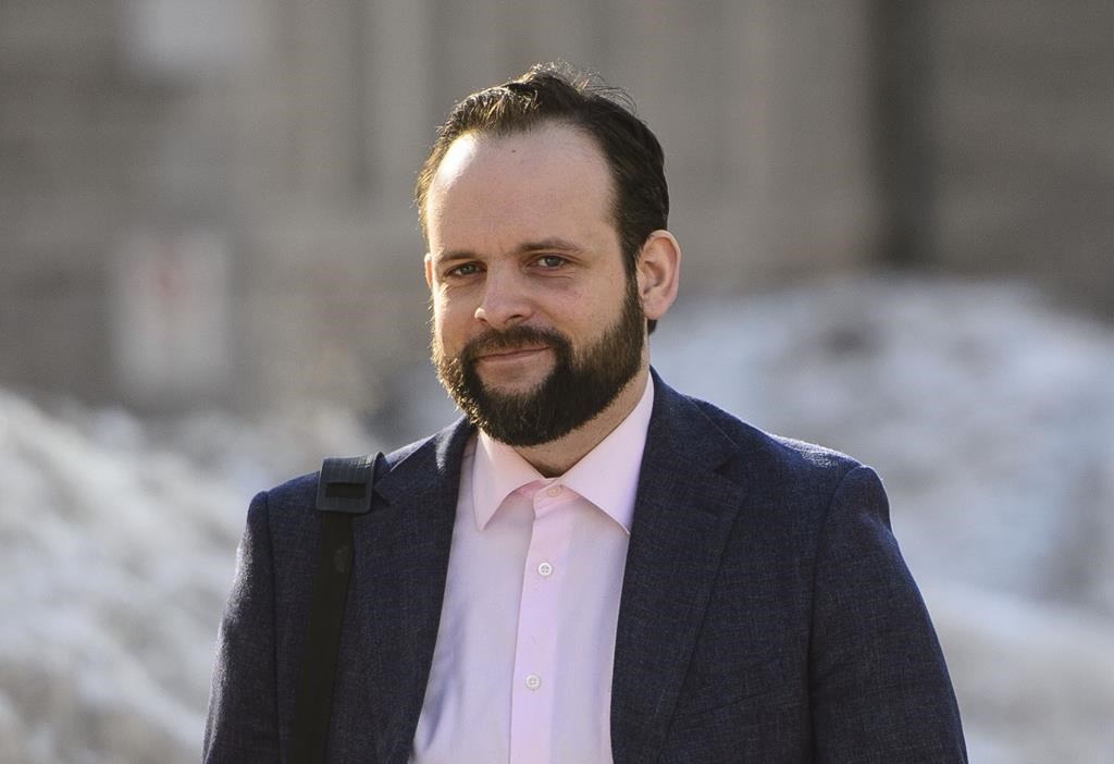 Joshua Boyle arrives to court in Ottawa on Monday, March 25, 2019. A Crown prosecutor argued during former hostage Boyle's assault trial today that testimony about his controlling, abusive nature should be admitted into evidence because it depicts a relevant pattern of behaviour.