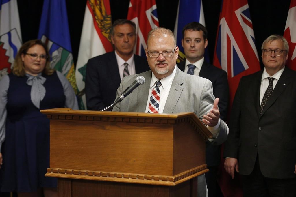 Kelvin Goertzen, a PC cabinet minister running for re-election, is accusing a union of breaking the spending limits for third parties in the provincial election, but the union says the accusation is false.