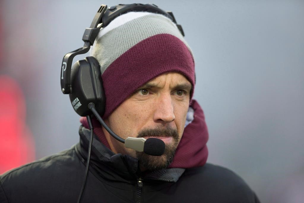 McMaster Marauders head coach Stefan Ptaszek looks during the first half of the CIS 2014 Mitchell Bowl against the Mount Allison Mounties in Hamilton on Saturday, Nov. 22, 2014. The former Marauders head coach was one of the big names changing places in a busy off-season for Canadian university football. THE CANADIAN PRESS/Peter Power.