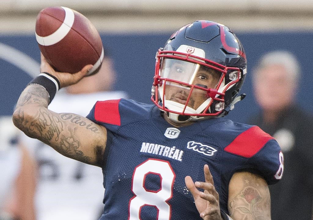 Vernon Adams Jr. is with the Als for the second time. He started his CFL career with Montreal in 2016 before moving to Saskatchewan and Hamilton.