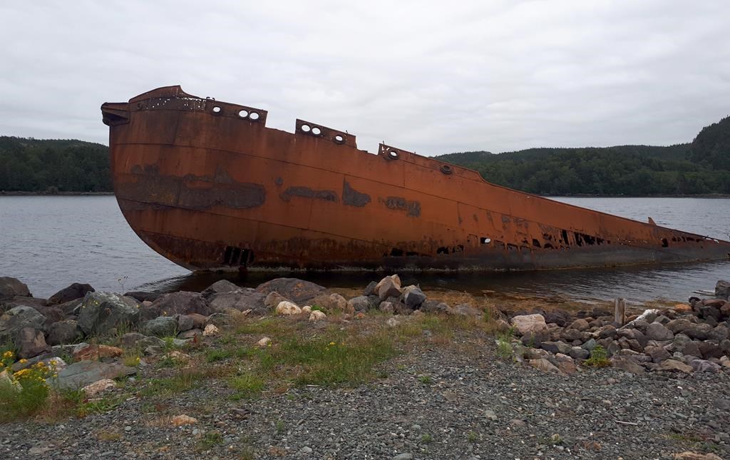 SS Charcot, an abandoned whaling ship is pictured in Conception Harbour, N.L., August 2018.