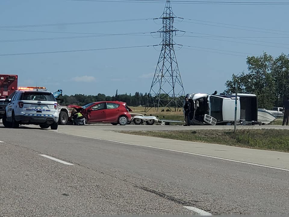 Collision on Highway 59.