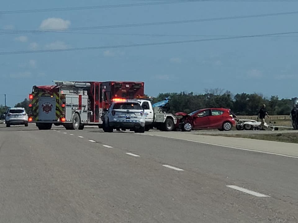 Collision on Highway 59.