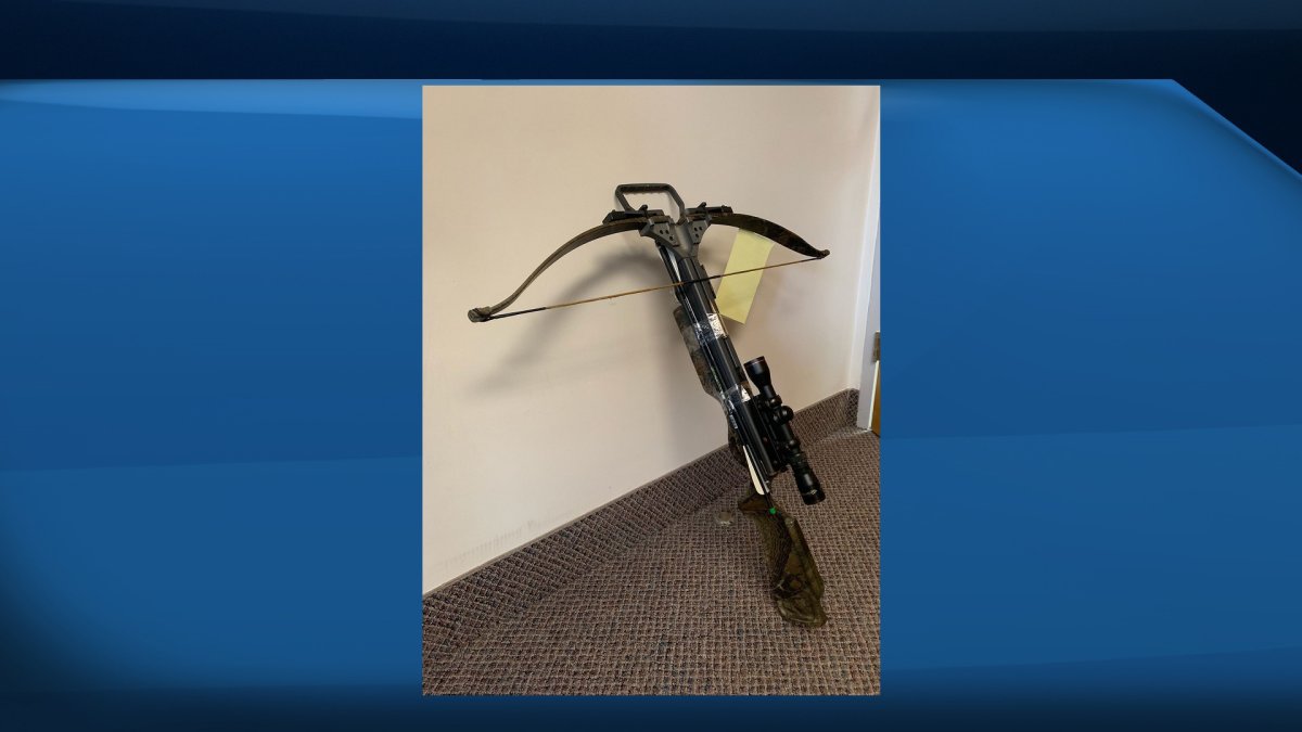 A 35-year-old man is facing several charges after allegedly firing a crossbow at a woman in a southwestern Ontario community on Monday morning.