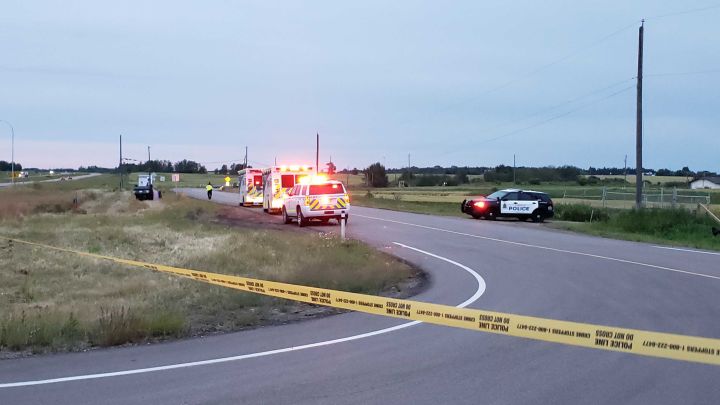 Edmonton police were called to investigate a deadly crash in the area of 195 Avenue and 18 Street on Wednesday night. 