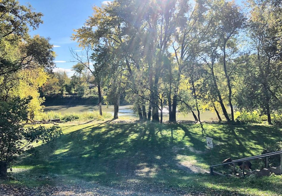 William Marshall Park before the fence was erected in 2018.