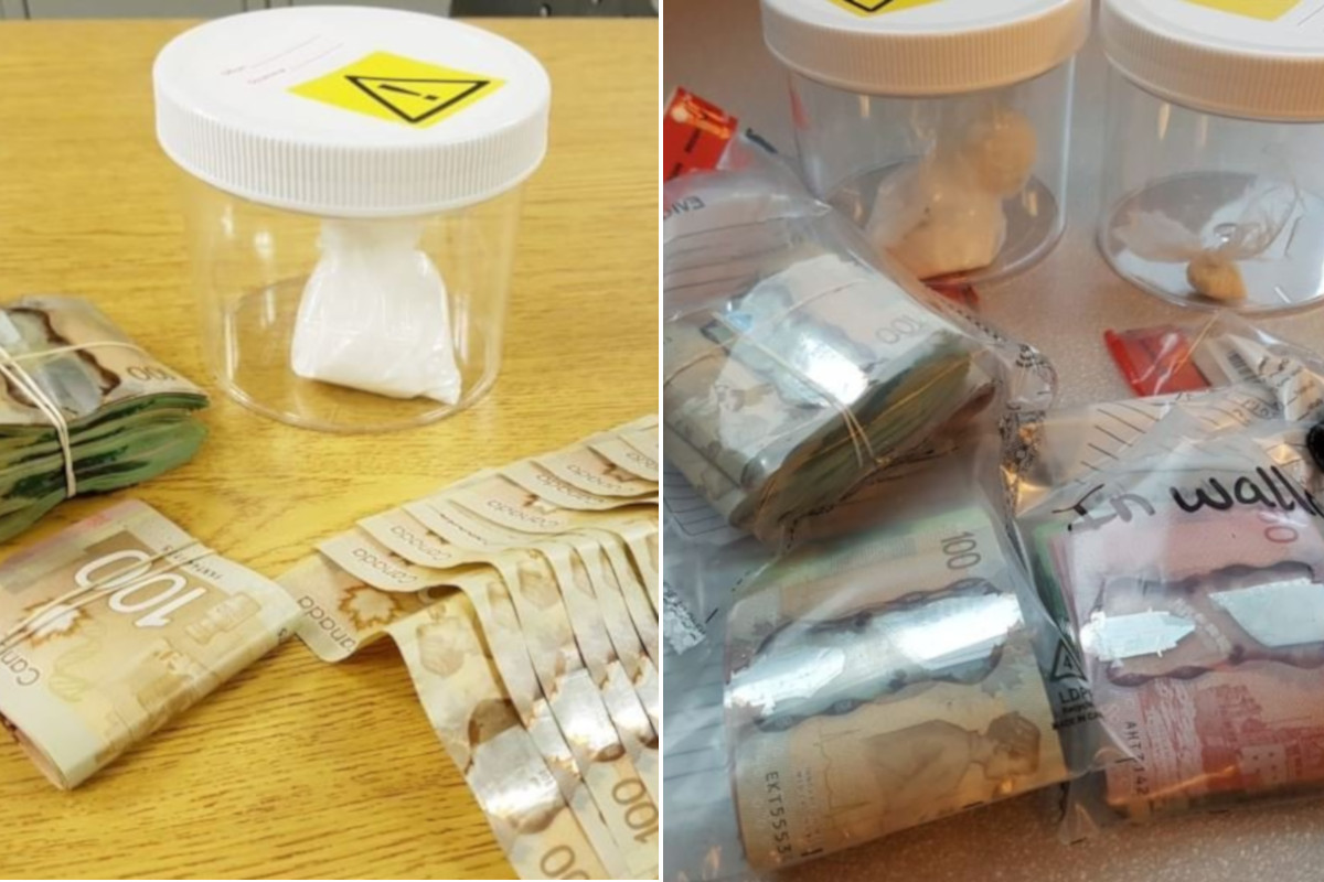 Waterloo Regional Police say they seized suspected cocaine and cash during the arrest.