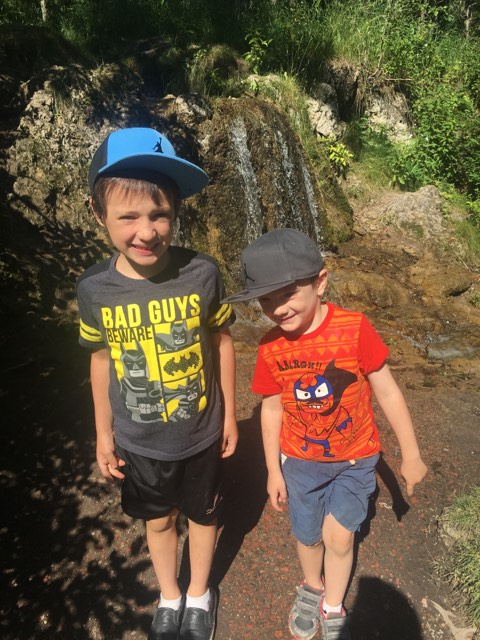 Duncan MacMaster (left) and his little brother.