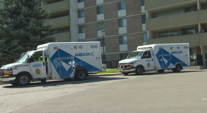 Toronto police say a man, 80, was pronounced dead after he was found in a pool in Scarborough. 