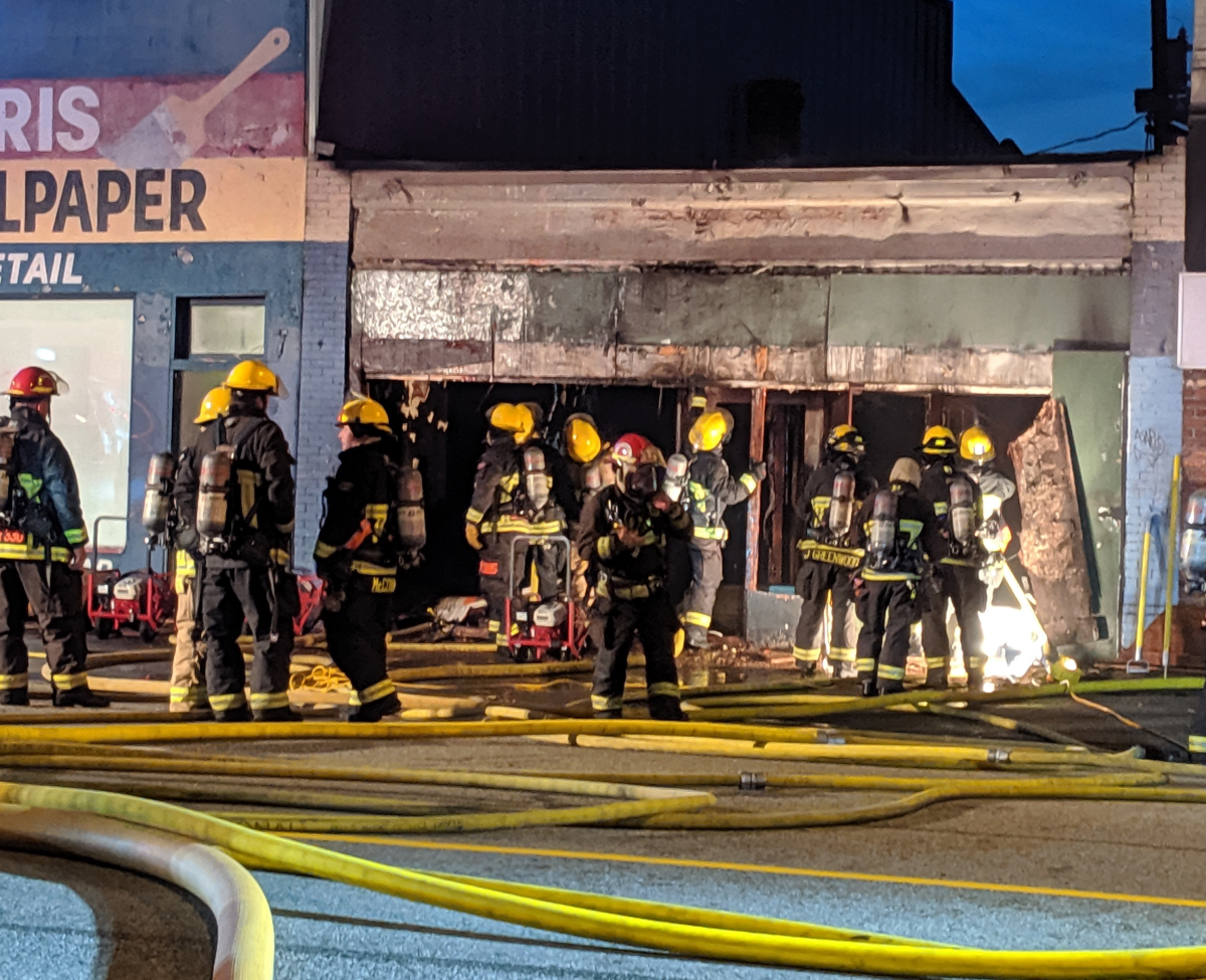 Fire guts abandoned building in Downtown Eastside - image