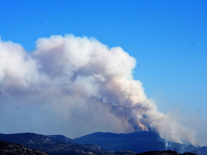 The Eagle Bluff wildfire is likely to blame for the smoke recently seen in Okanagan skies.