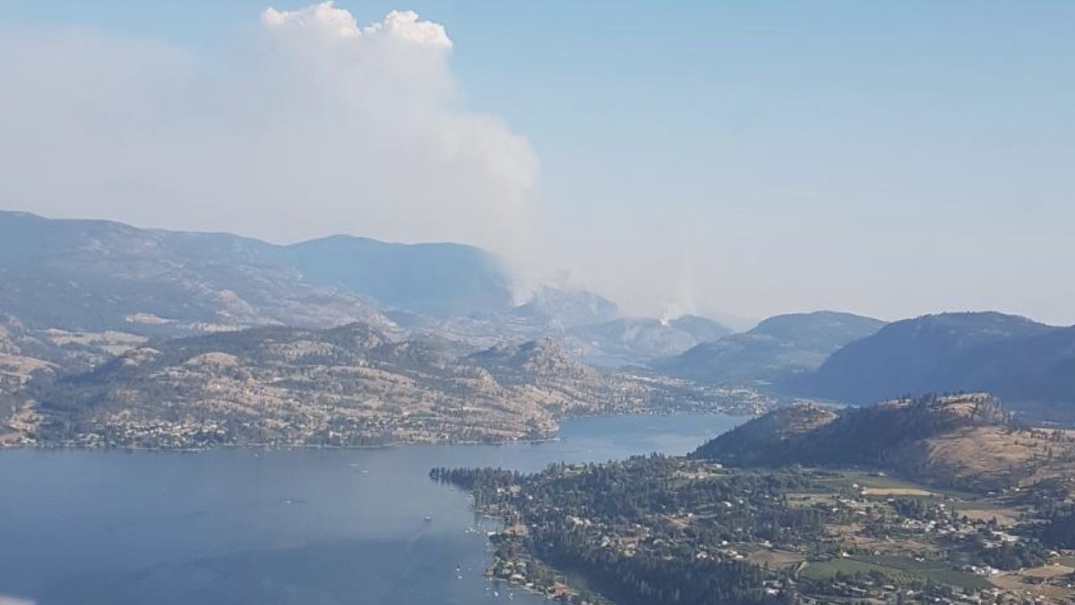 The Eagle Bluff wildfire north of Oliver has grown to 600 hectares and is expected to get bigger. 