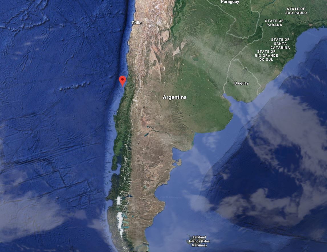 6.8 magnitude earthquake hits coast of Chile - image