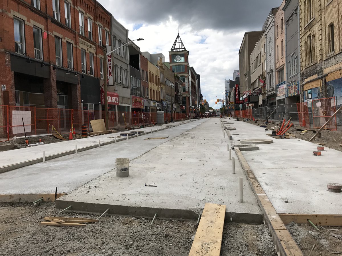 Phase 2 of Dundas Place as of late August 2019.