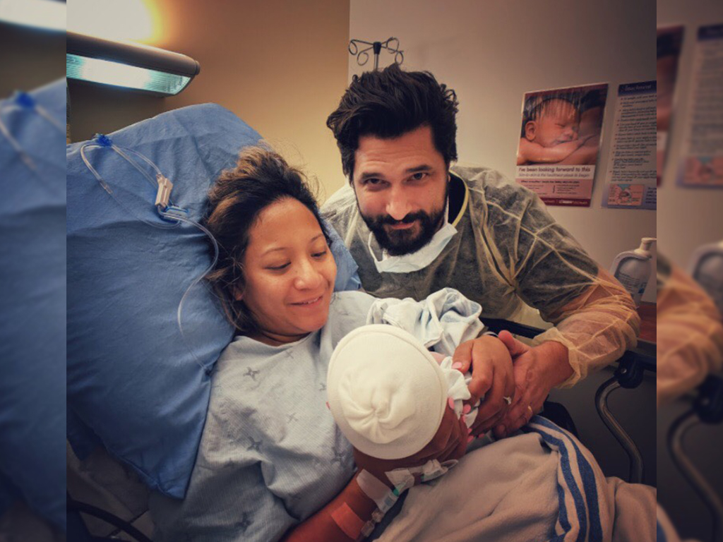 Carolina, Mark and their child Ziggy.