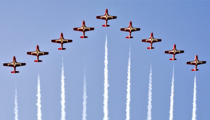 The Canadian Forces Snowbirds (431 Air Demonstration Squadron) will be one of more than a dozen performers taking to London's skies this weekend.