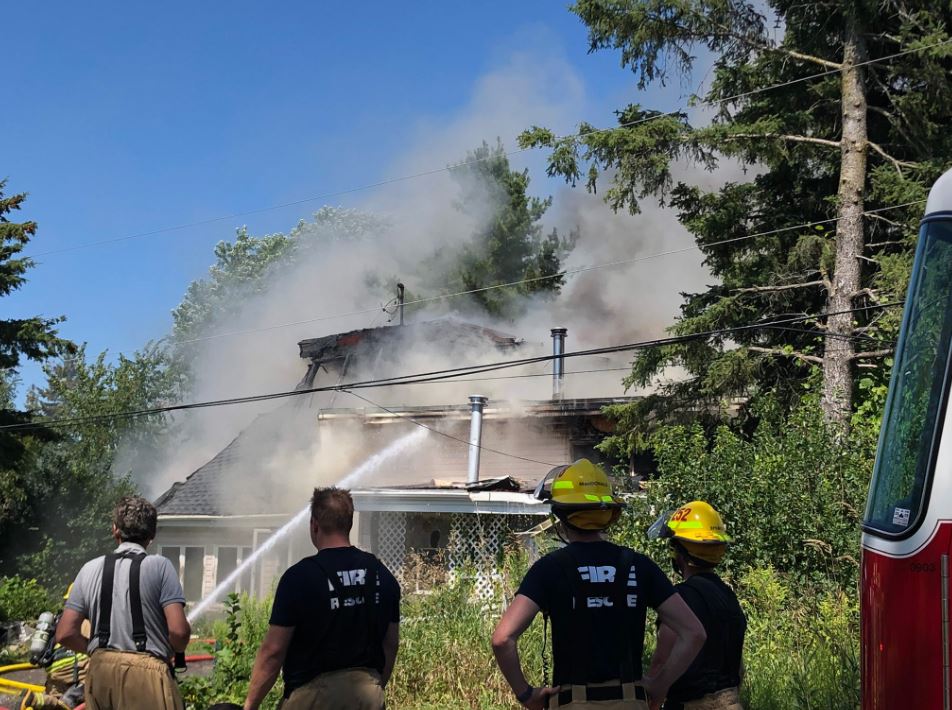 Kingston Fire and Rescue crews were called to a house fire on Genge Road in the west end just before 11:30 a.m. Tuesday.