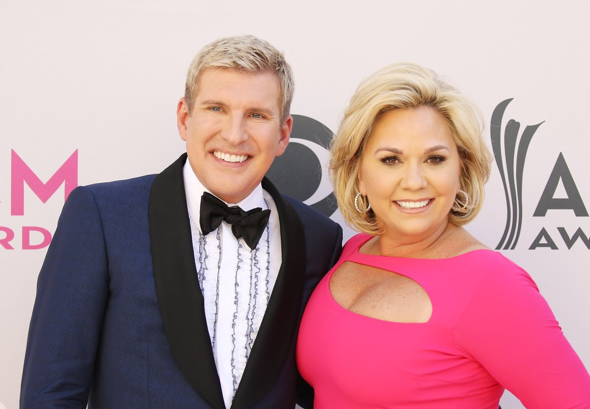 Todd Chrisley and Julie Chrisley arrive at the 52nd Academy of Country Music Awards held at T-Mobile Arena on April 2, 2017 in Las Vegas, Nevada.