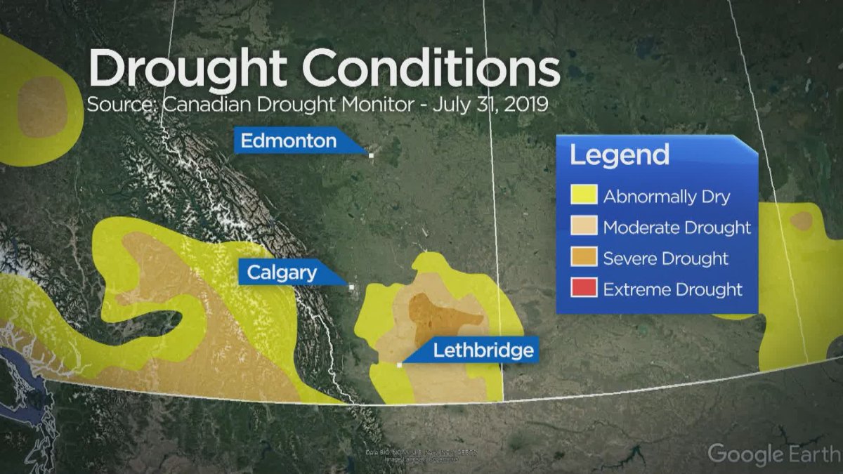 Southern Alberta continues to battle drought despite wet July