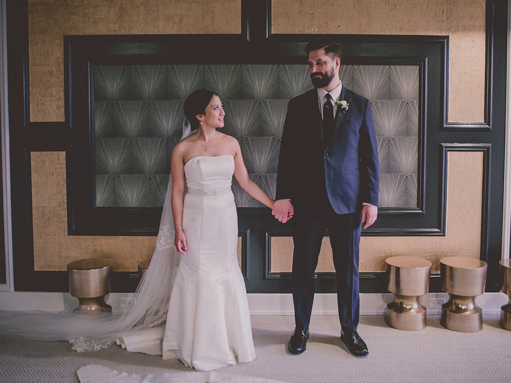 Carolina and Mark Gonzaga on their wedding day.