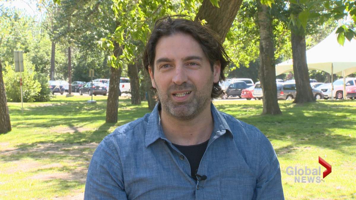 Jimmy Sadden witnessed his colleague Carol Henke rescue a child from the Elbow River in Calgary on Tuesday, Aug. 20.