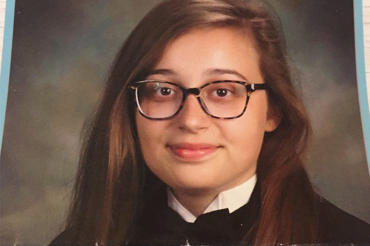 High school graduate Holley Gerelds is shown in her senior photo at Springville High School in Alabama.