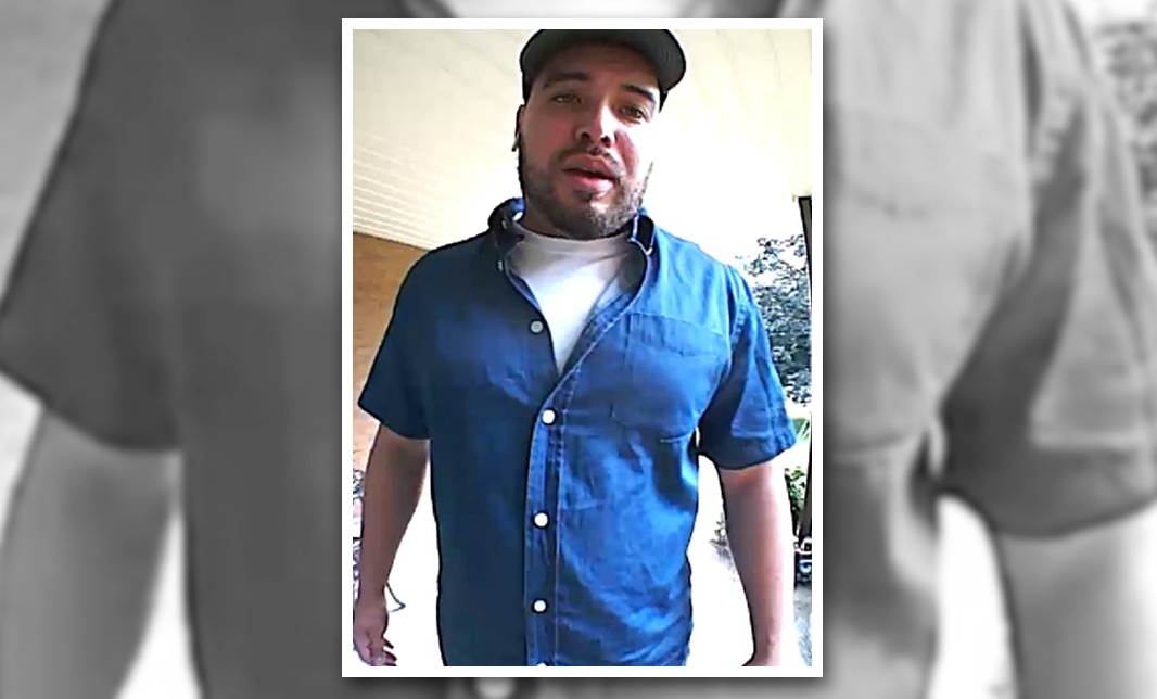 Hamilton police say this man rang the doorbell of a house on the west mountain that was eventually robbed.