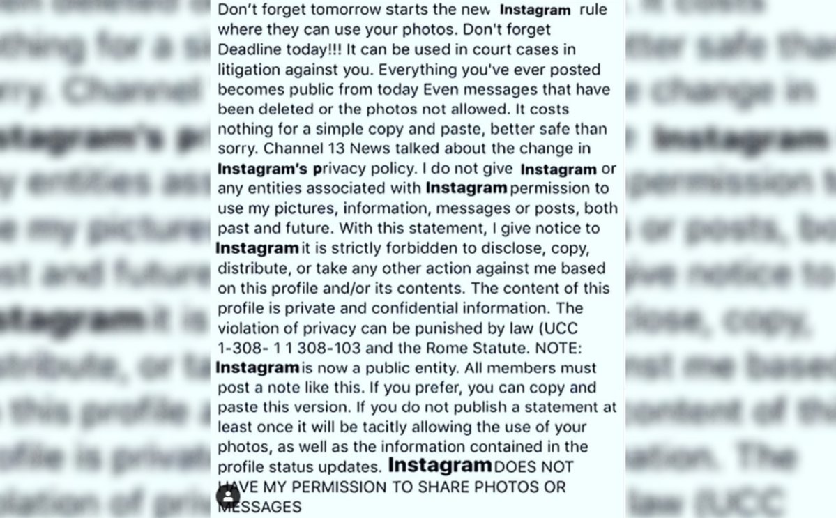 How did this ridiculous Instagram privacy hoax from 2012 fool so many  stars?