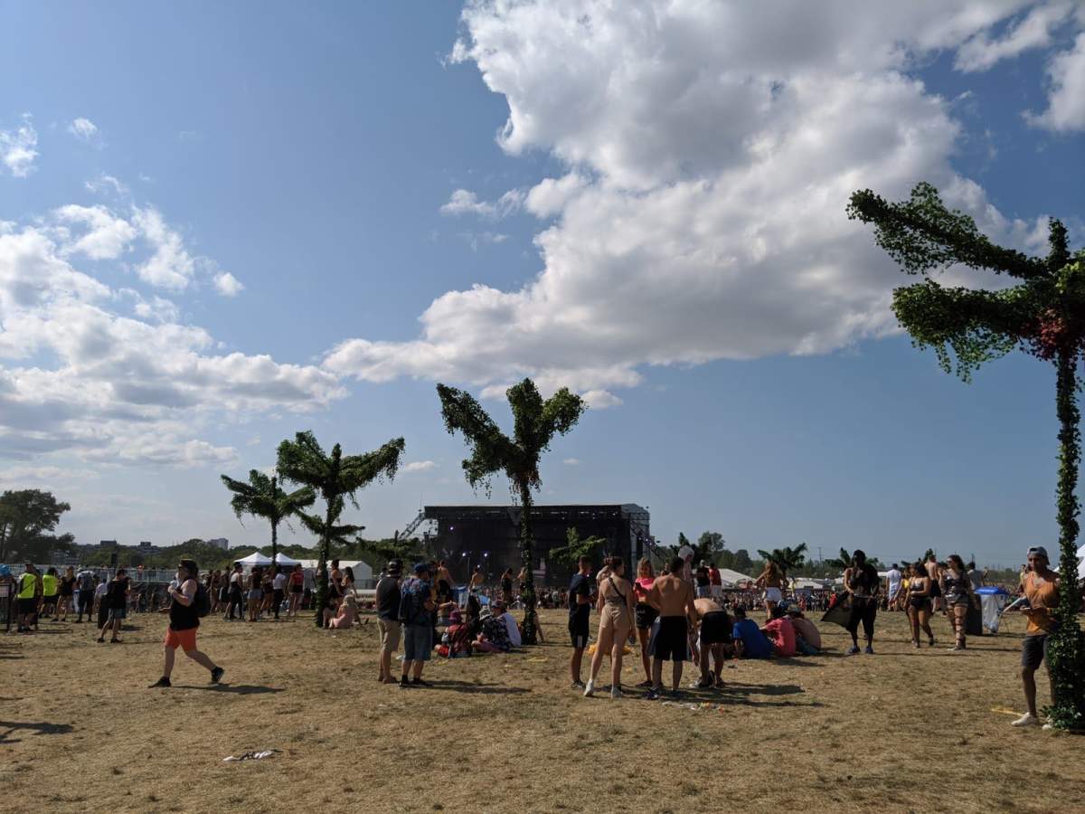 A general view of the atmosphere, early on, at Day 2 of the 2019 VELD Music Festival held at Downsview Park on Aug. 4, 2019 in Toronto.